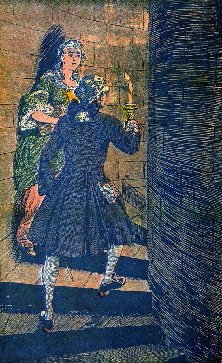 Mevrouw de Toulouse en Lodewijk XV door Louis Charles Bombled