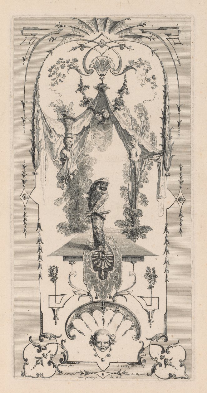 Harlekijn, Arabesk door Louis Crepy