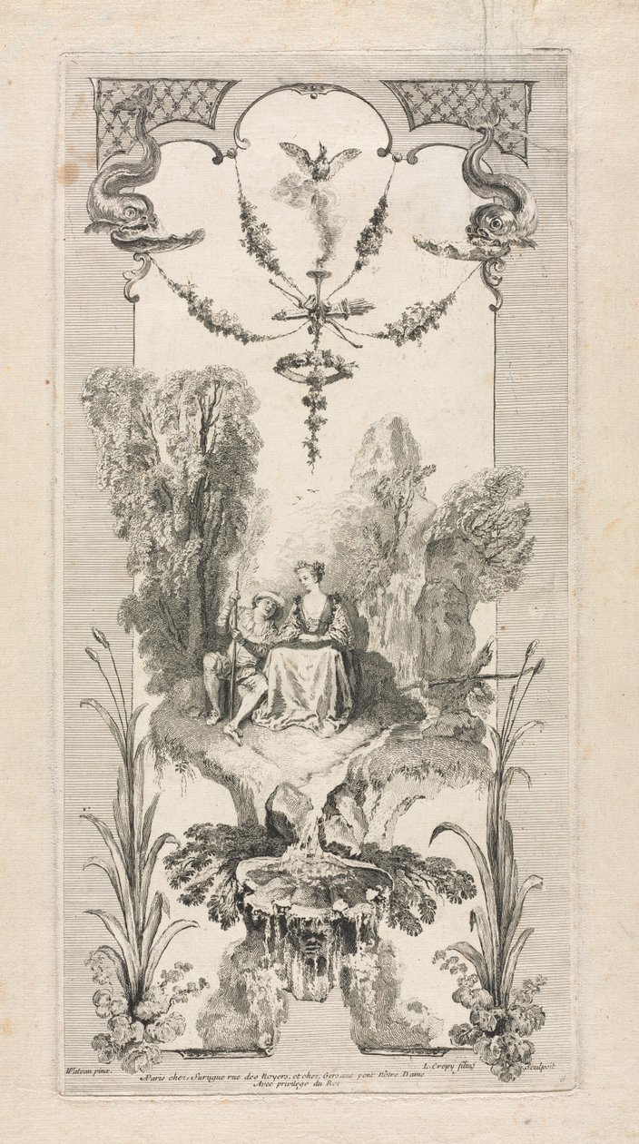 Pastorale, Arabesque door Louis Crepy