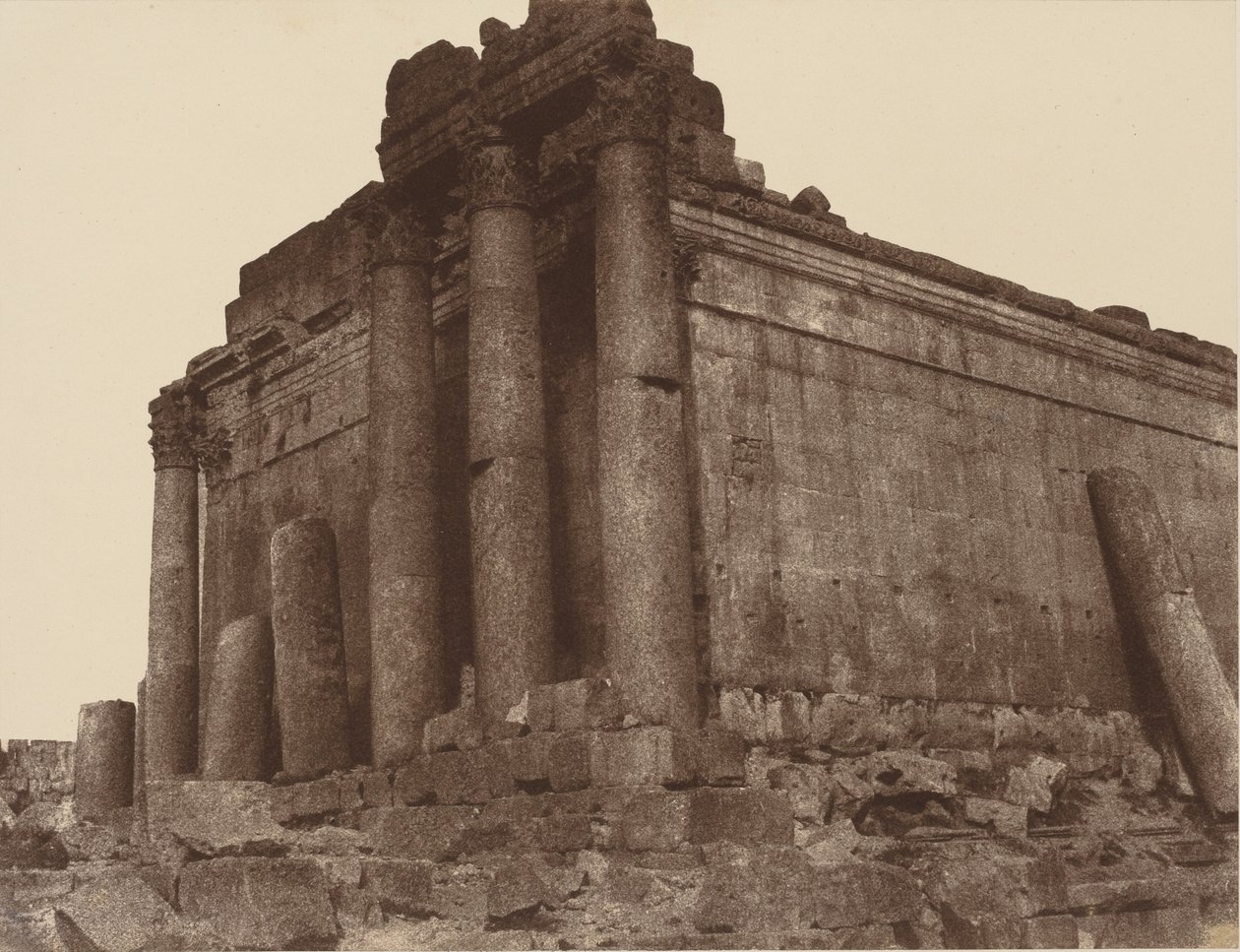 Baalbeck,1859 (foto) door Louis de Clercq