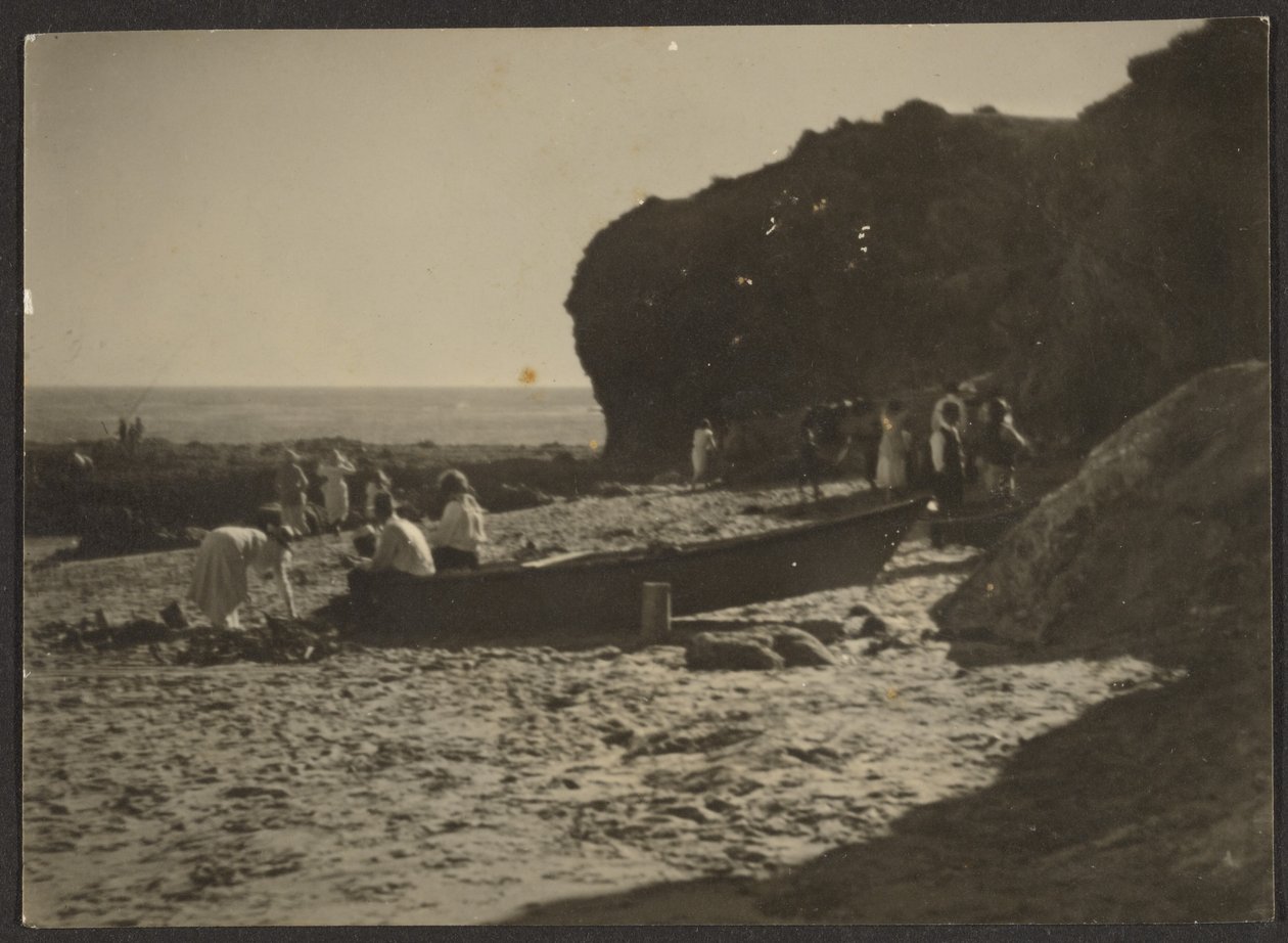 [Strandscène]. door Louis Fleckenstein