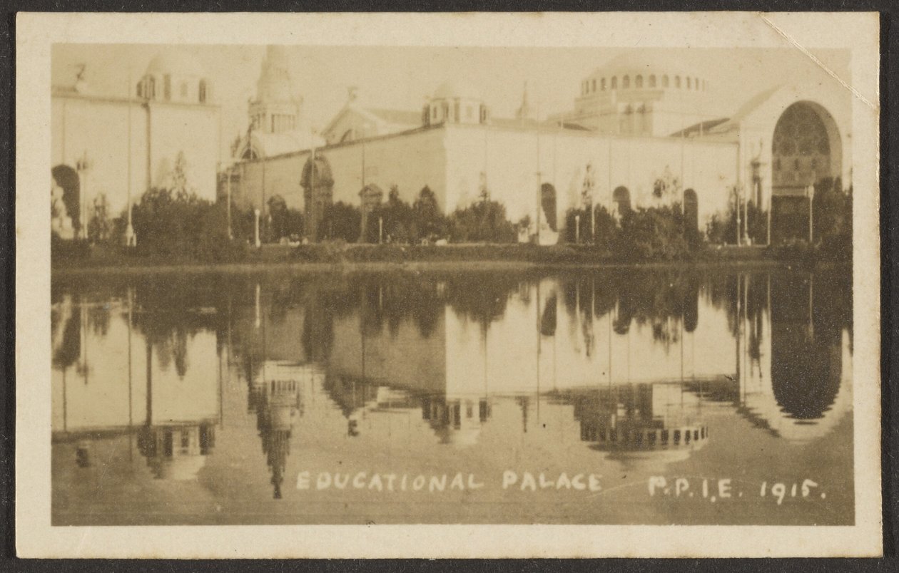 [Onderwijspaleis, Pan Pacific International Exposition (P.P.I.E.)]. door Louis Fleckenstein