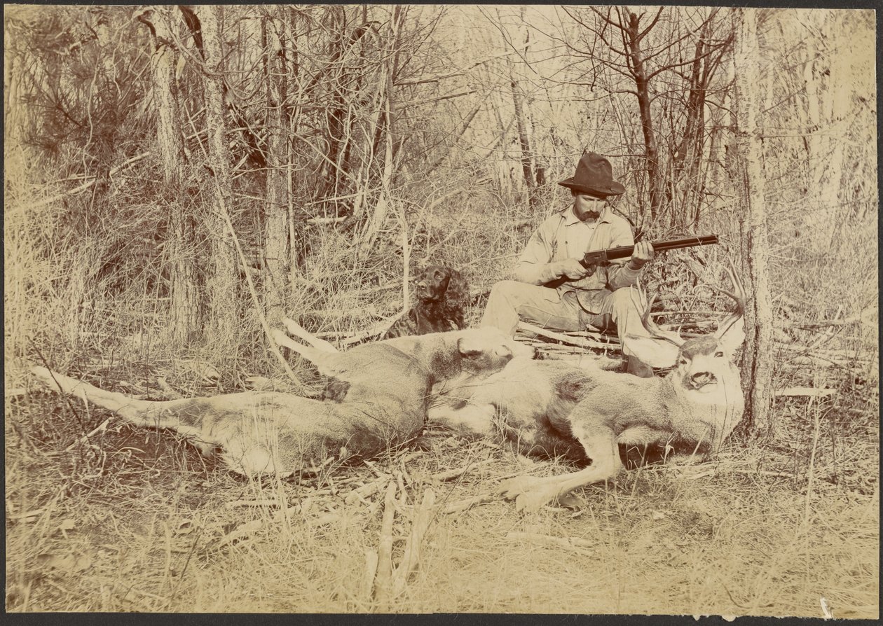 [Hunter and His Kill]. door Louis Fleckenstein