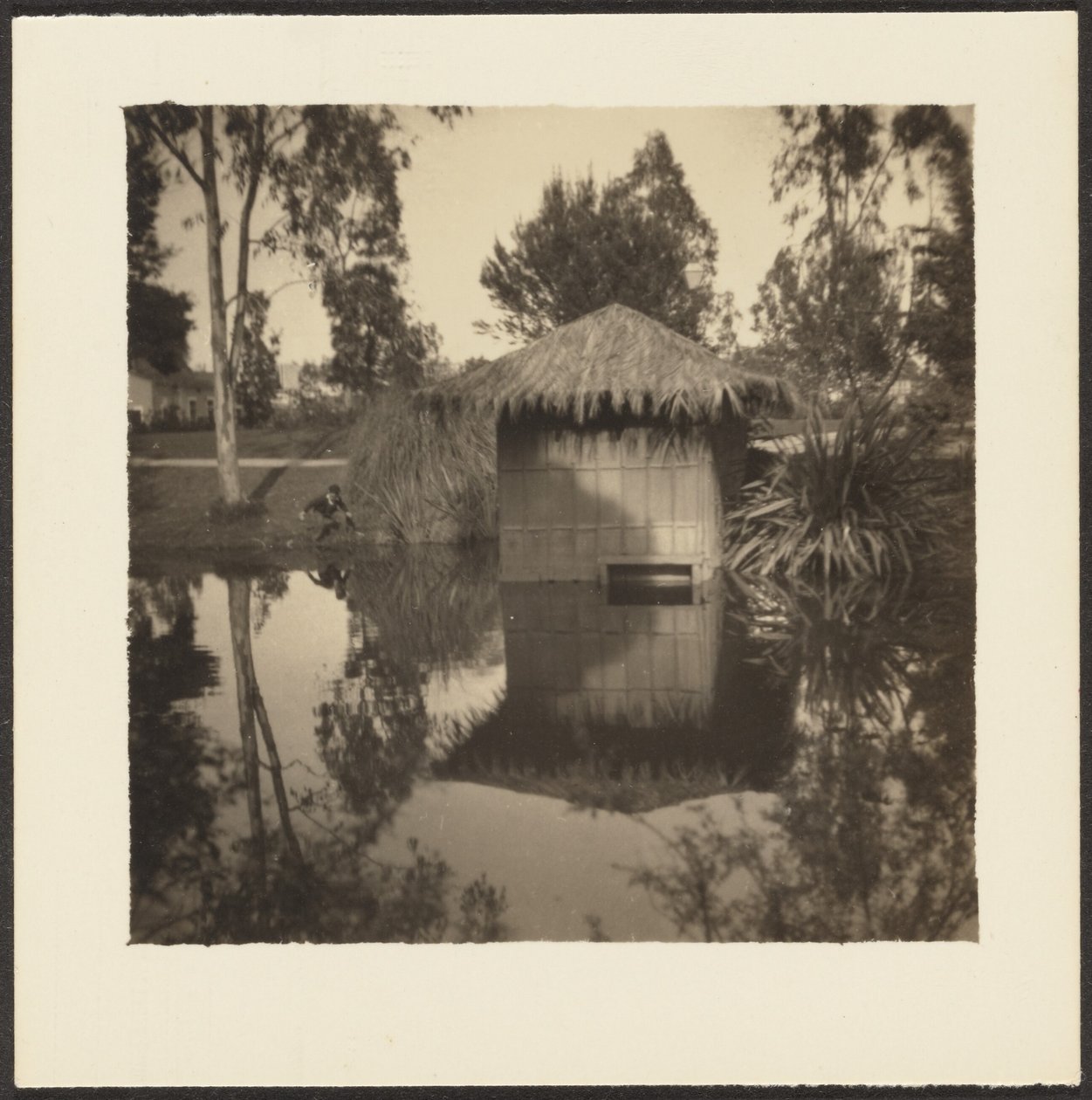 [Hut op Vijver]. door Louis Fleckenstein