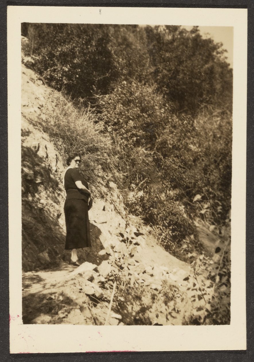 [Vrouw op de heuvel]. door Louis Fleckenstein