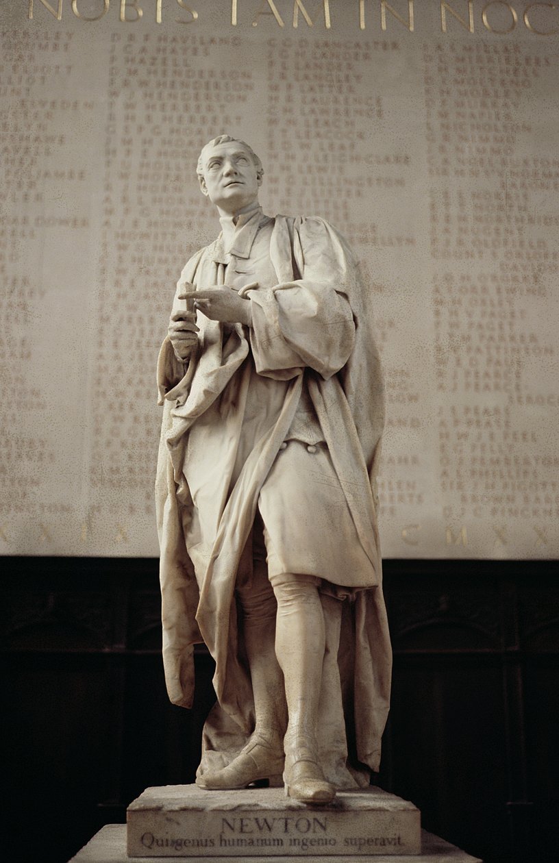 Sir Isaac Newton (1642-1727) door Louis Francois Roubillac
