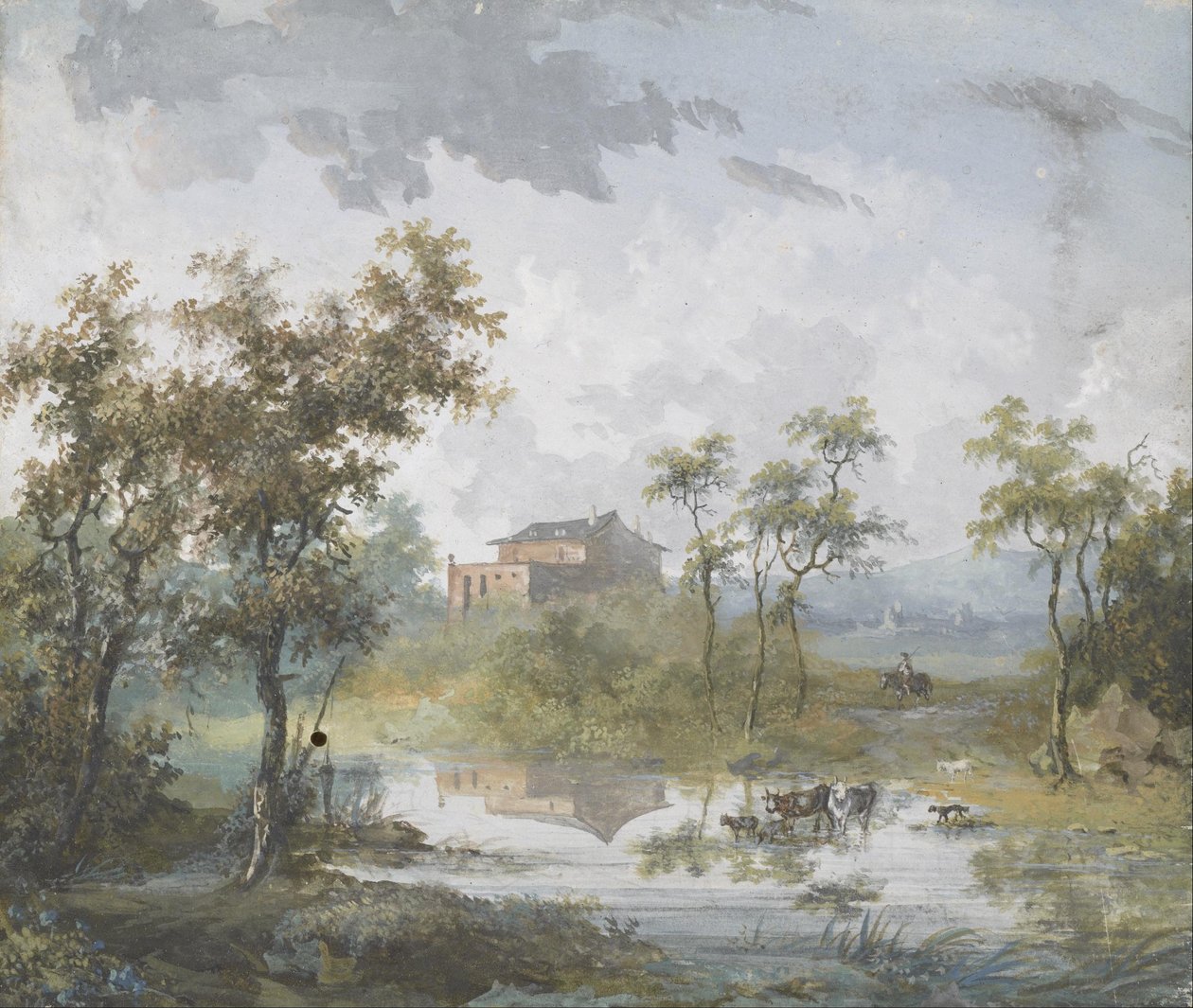 De rustieke Ford door Louis Gabriel Moreau