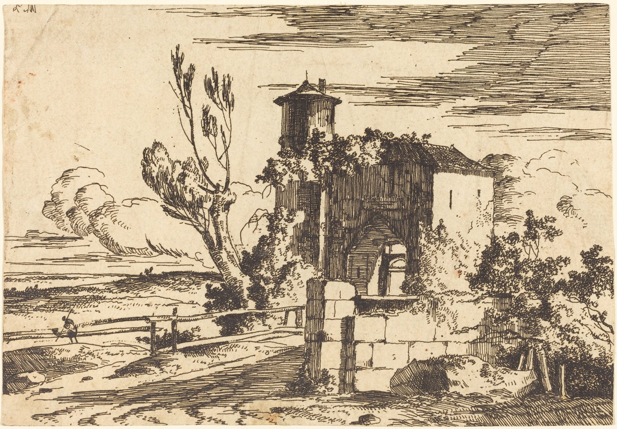 Monumentale Toegang door Louis Gabriel Moreau the Elder