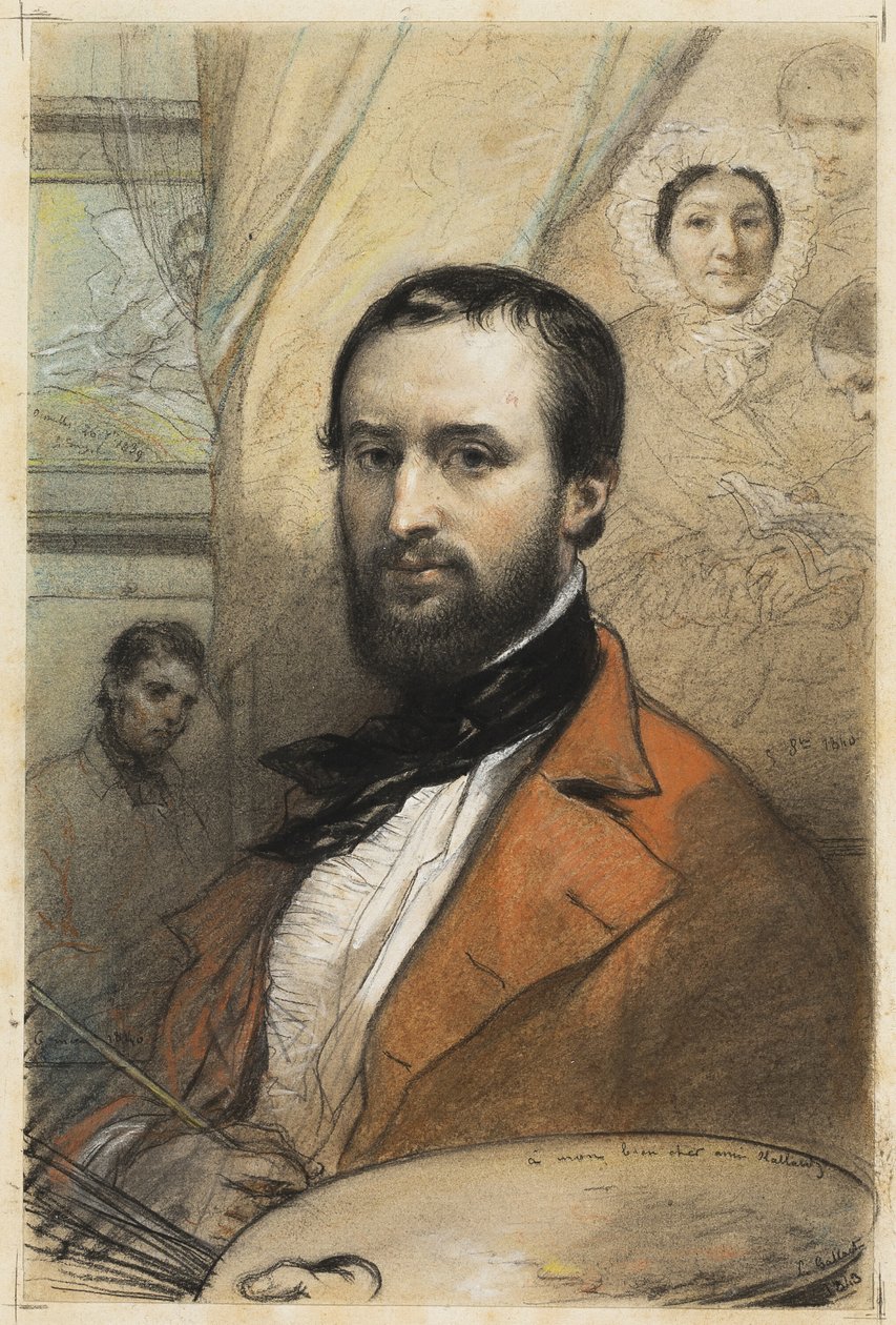 Zelfportret door Louis Gallait