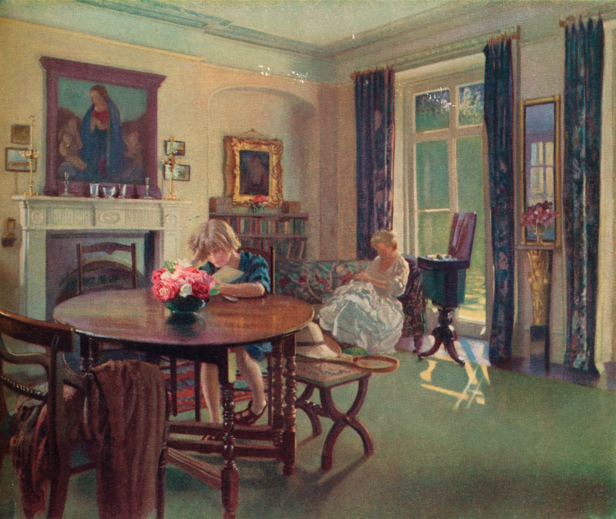Een Juni Interieur door Louis Ginnett