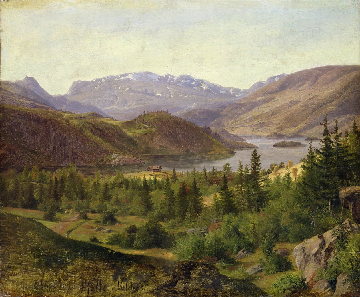 Hjelle in Valders, Tegelfjord door Louis Gurlitt