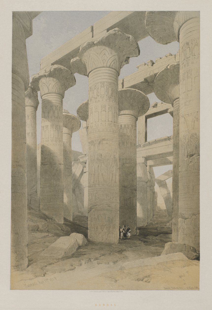 Egypte en Nubië, Deel II: Karnac door Louis Haghe