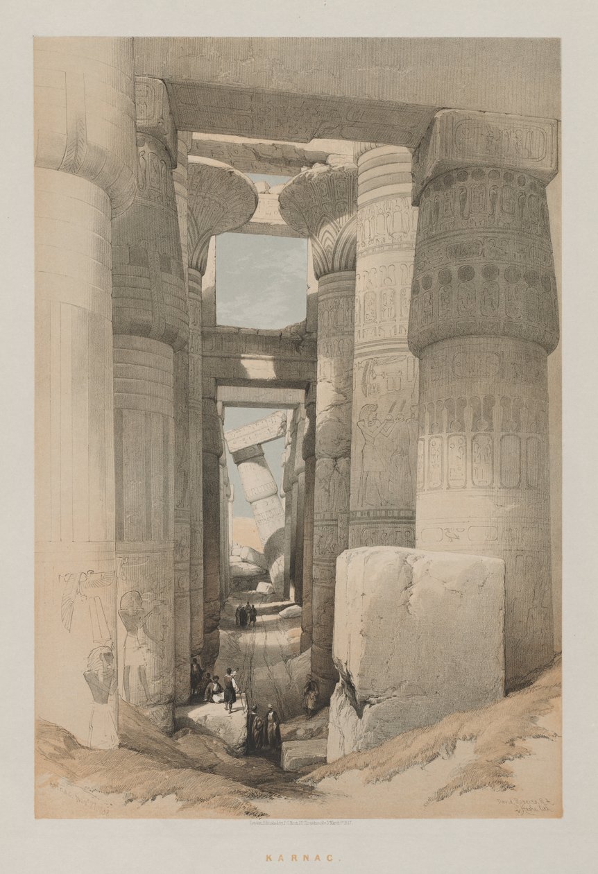 Egypte en Nubië, Deel II: Karnak door Louis Haghe