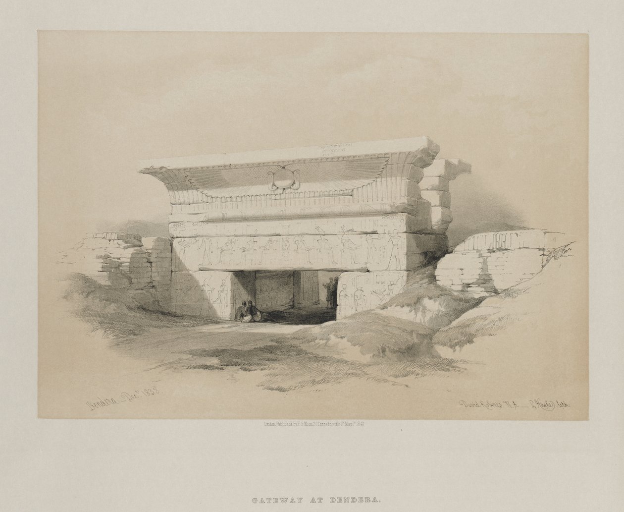 Egypte en Nubië, Deel I: Dendera door Louis Haghe