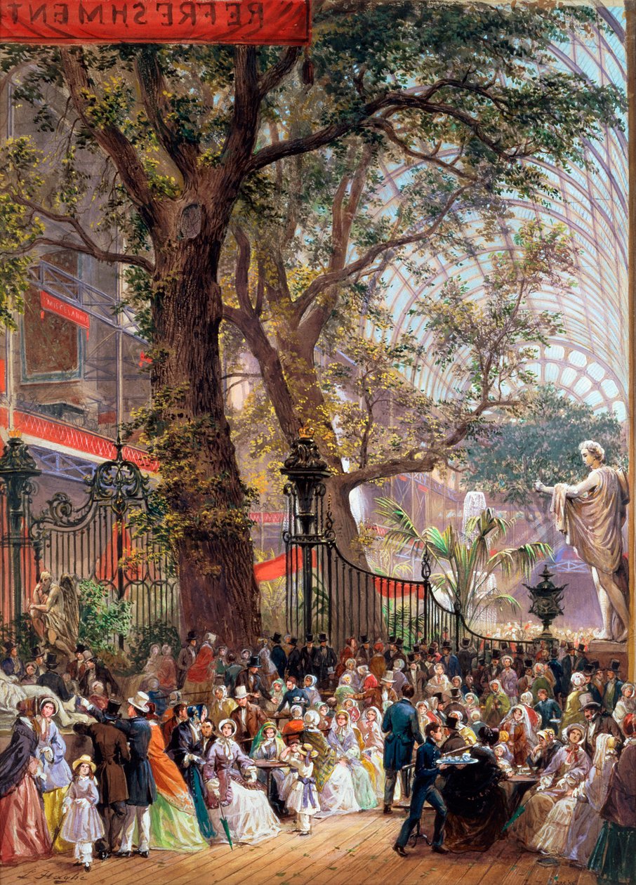 Grote Tentoonstelling, 1851: interieur door Louis Haghe