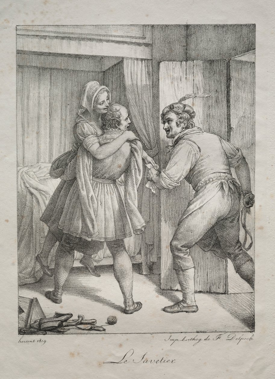 De Schoenmaker door Louis Hersent