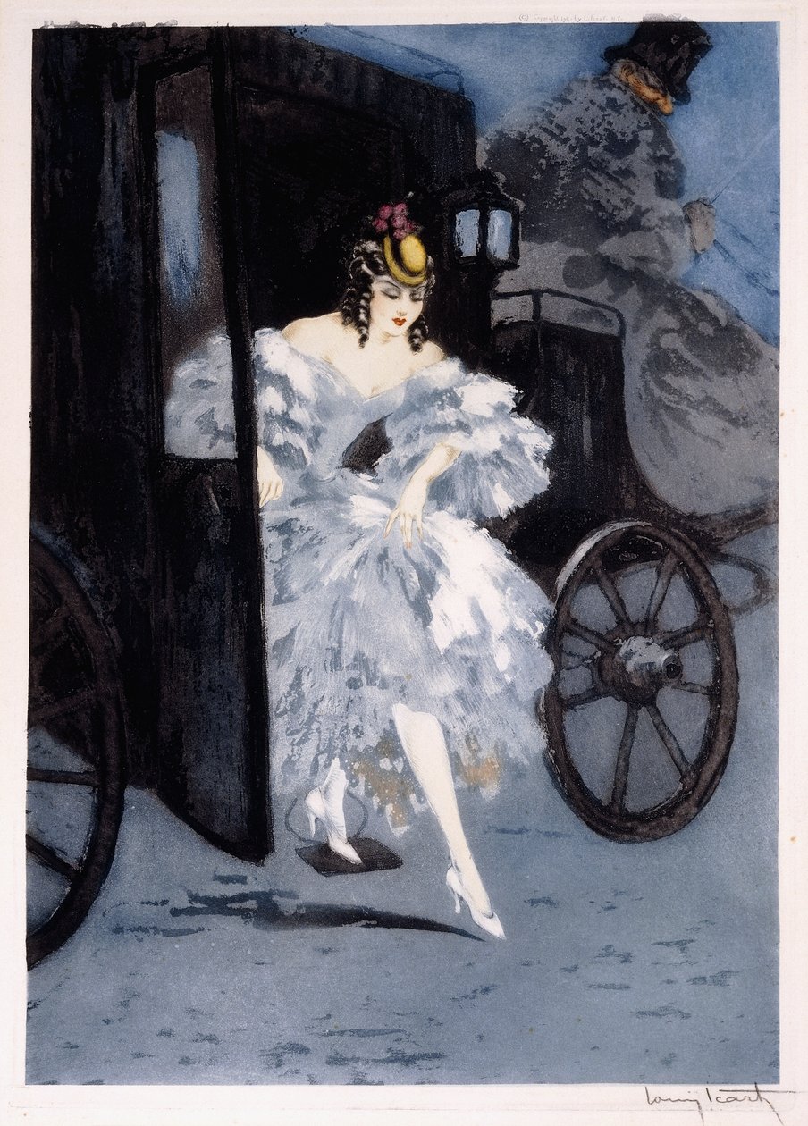 Aankomst, c.1941 door Louis Icart