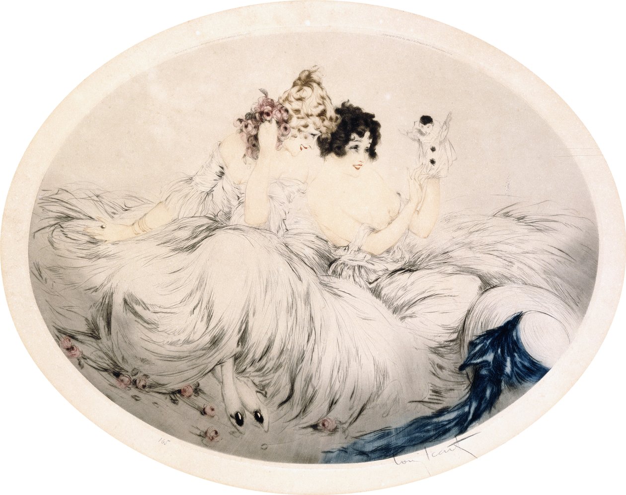 Poppen, c.1922 door Louis Icart