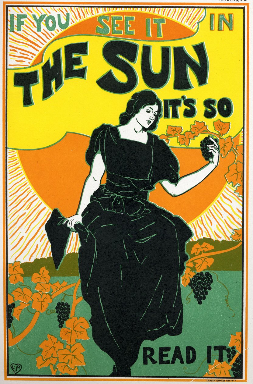 The Sun, krant, VS door Louis John Rhead