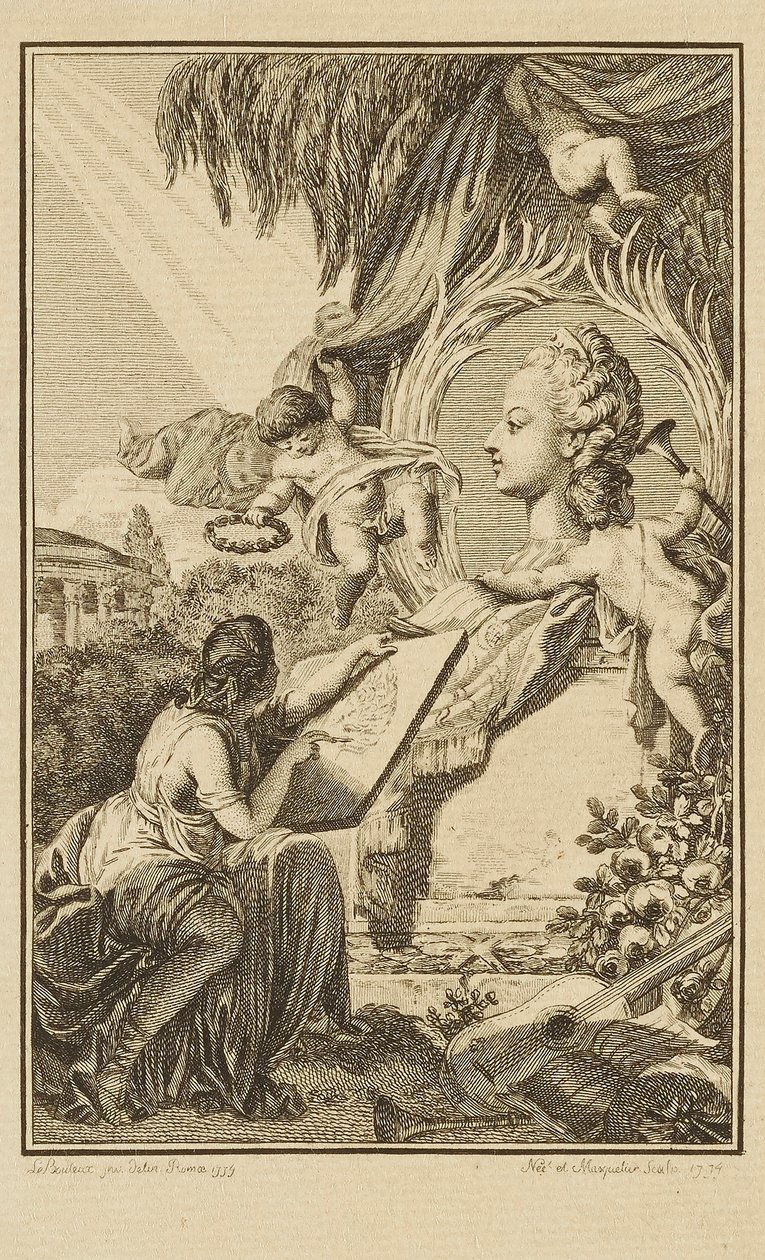 Zonder titel door Louis Joseph I Masquelier