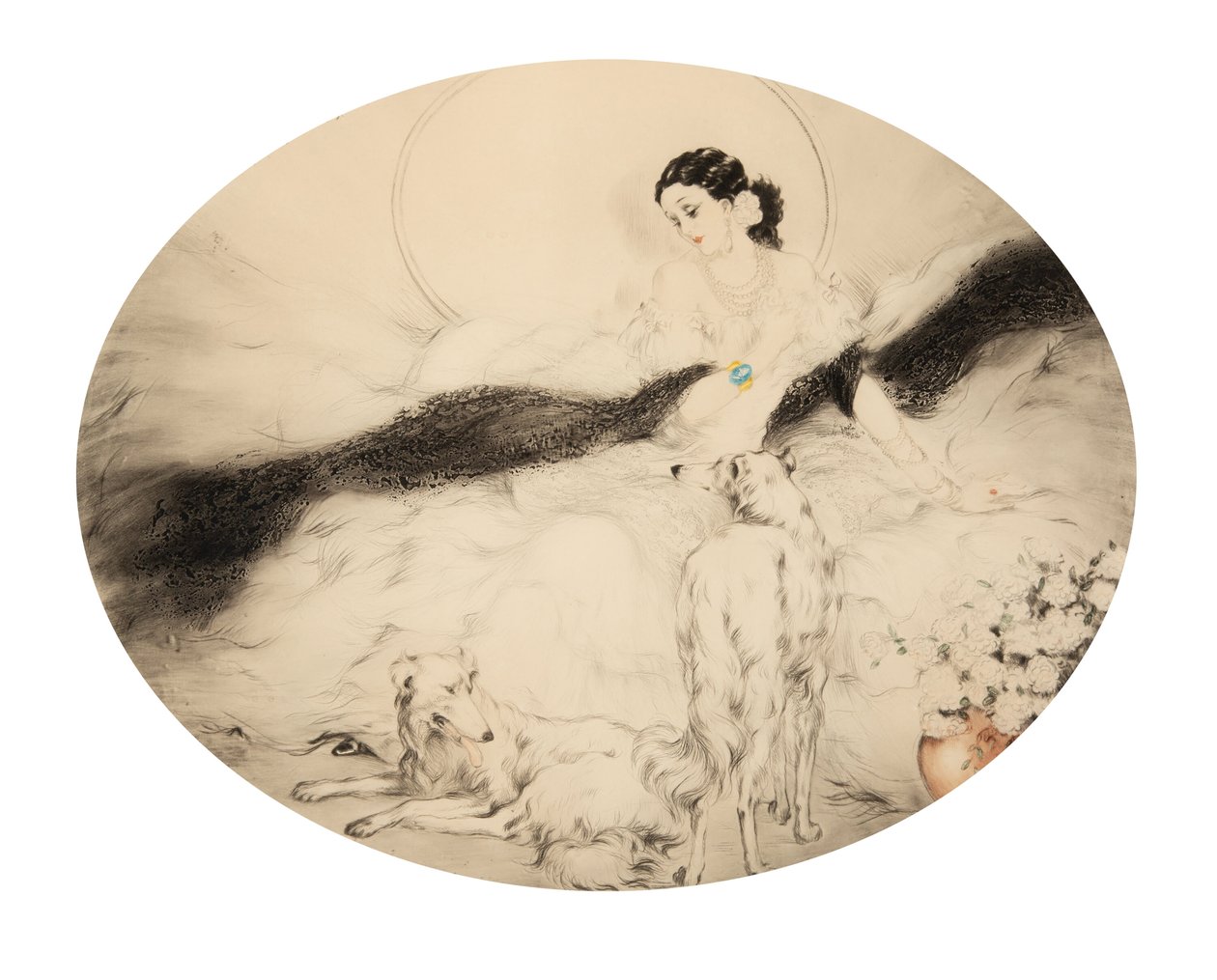 La Dame aux Camelias, 1927 door Louis Justin Laurent Icart