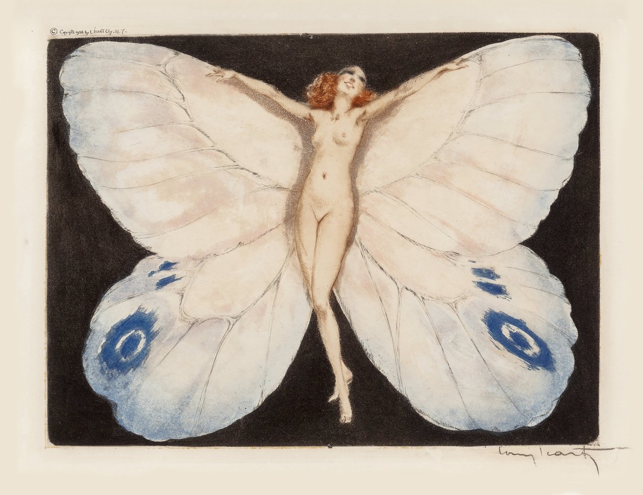 Open Vleugels, 1936 door Louis Justin Laurent Icart