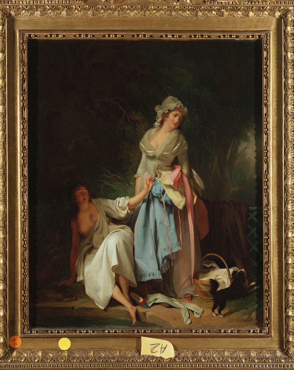 De verraste badster door Louis Leopold Boilly