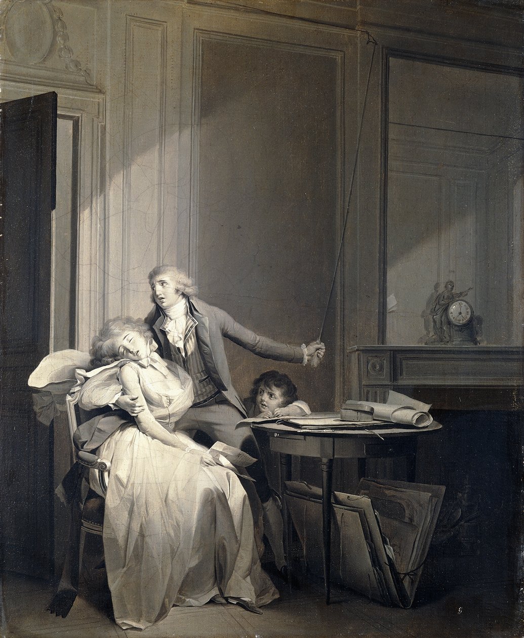 De brief of de flauwte door Louis Leopold Boilly