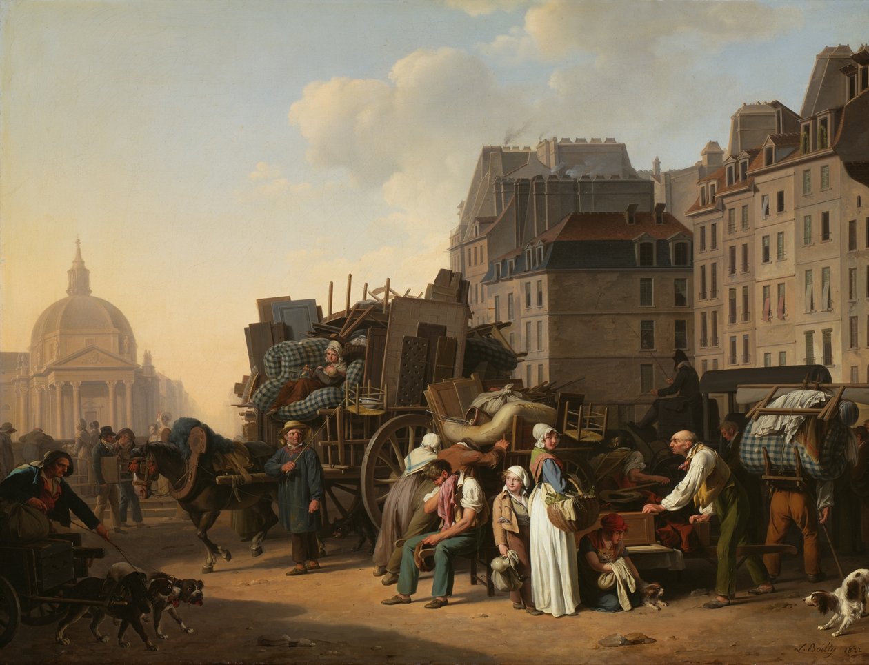 De verhuizingen door Louis Leopold Boilly