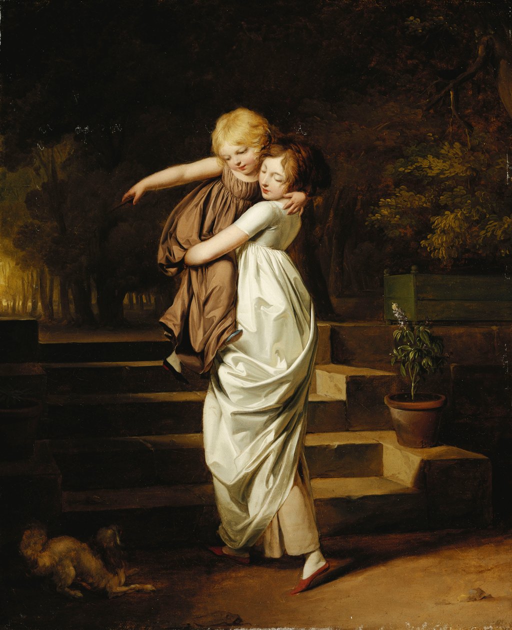 Twee zussen; Les Deux Soeurs door Louis Leopold Boilly