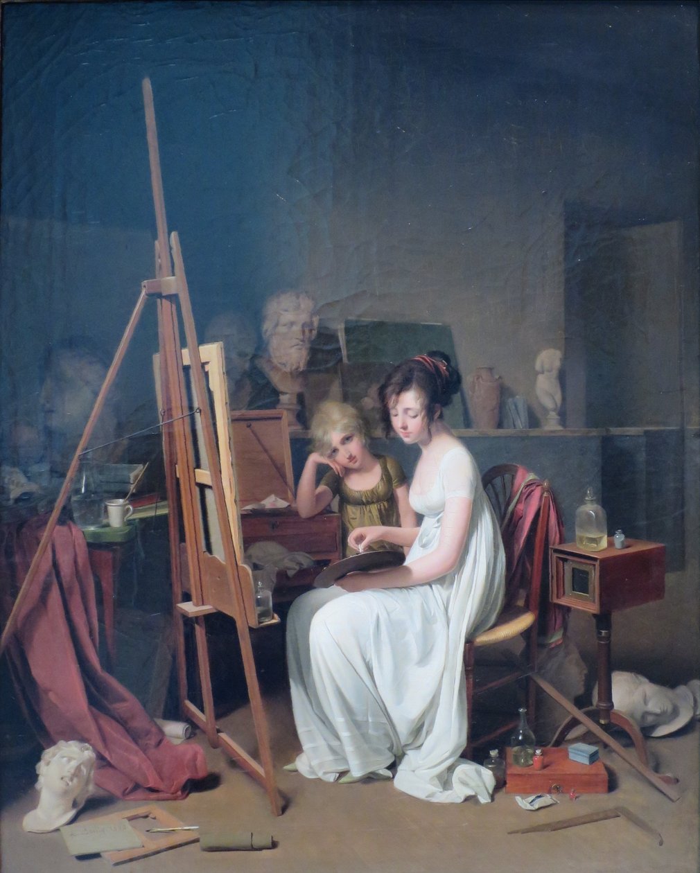 Kunstenaarsatelier door Louis Leopold Boilly