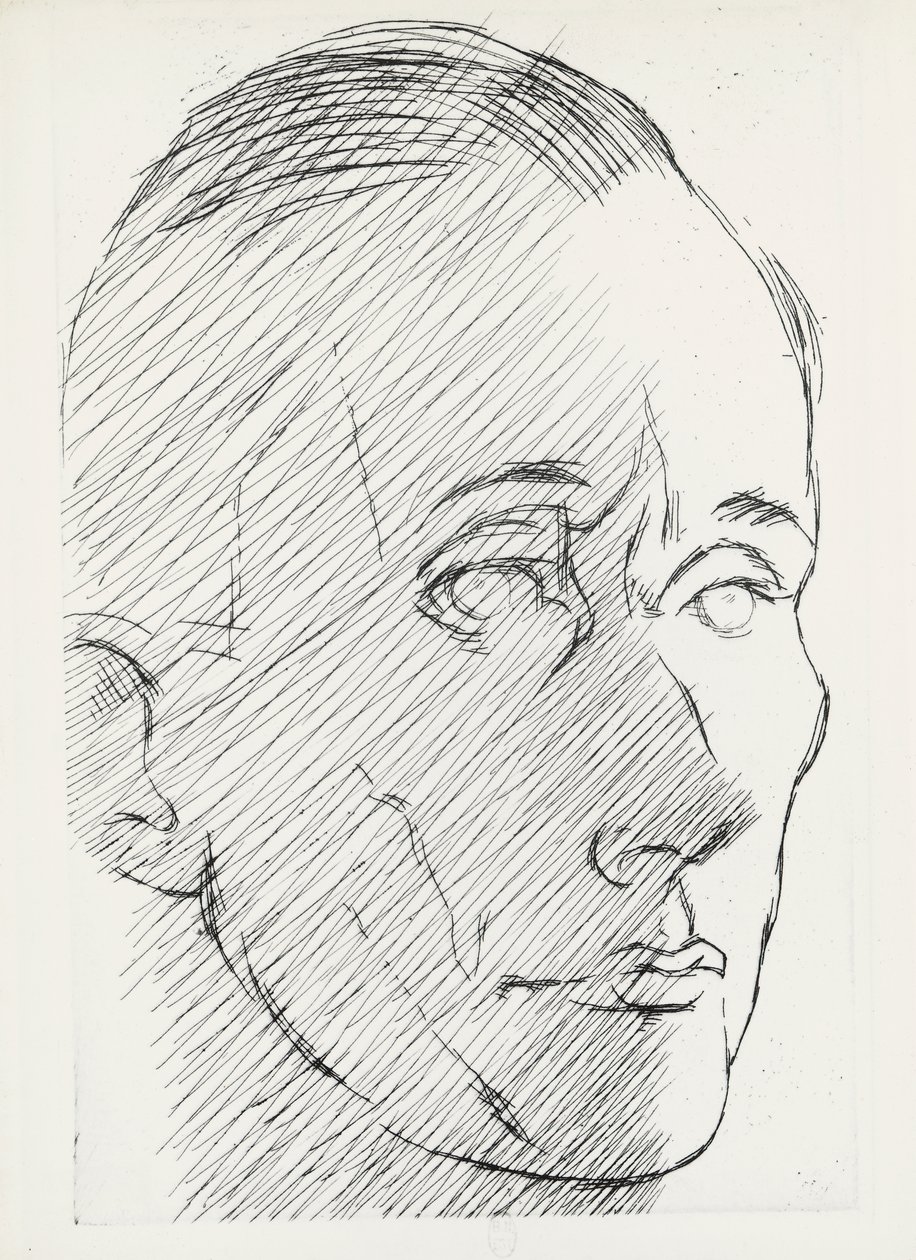Portret van Marc Chadourne door Louis Marcoussis