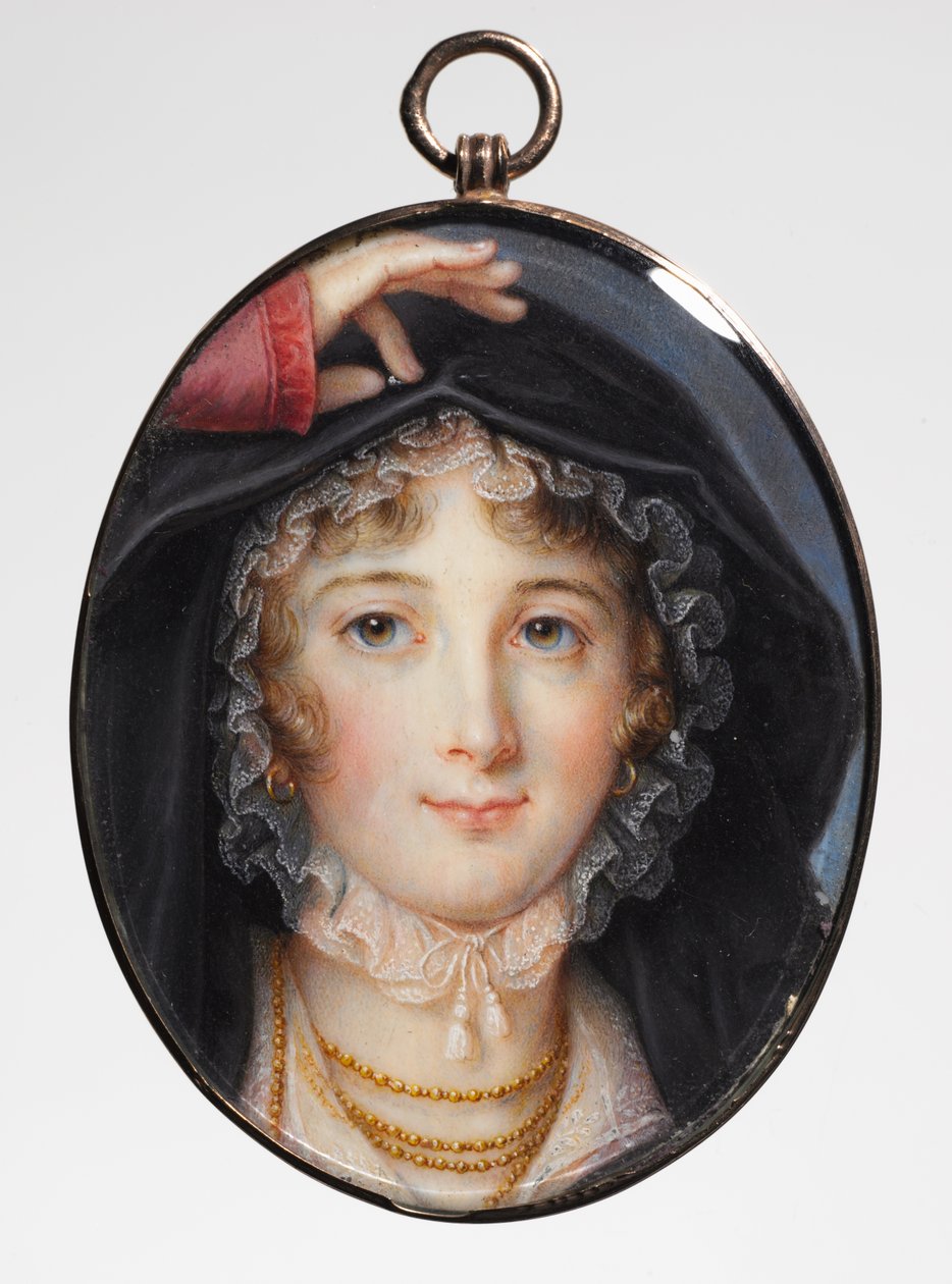 Portret van een vrouw, 1810s door Louis Marie Autissier