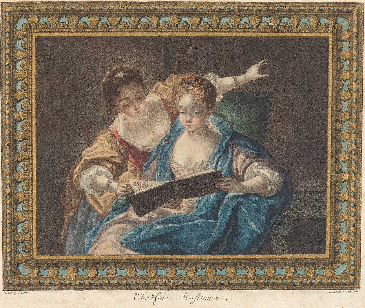 De Fijne Muzikanten, 1775 door Louis Marin Bonnet