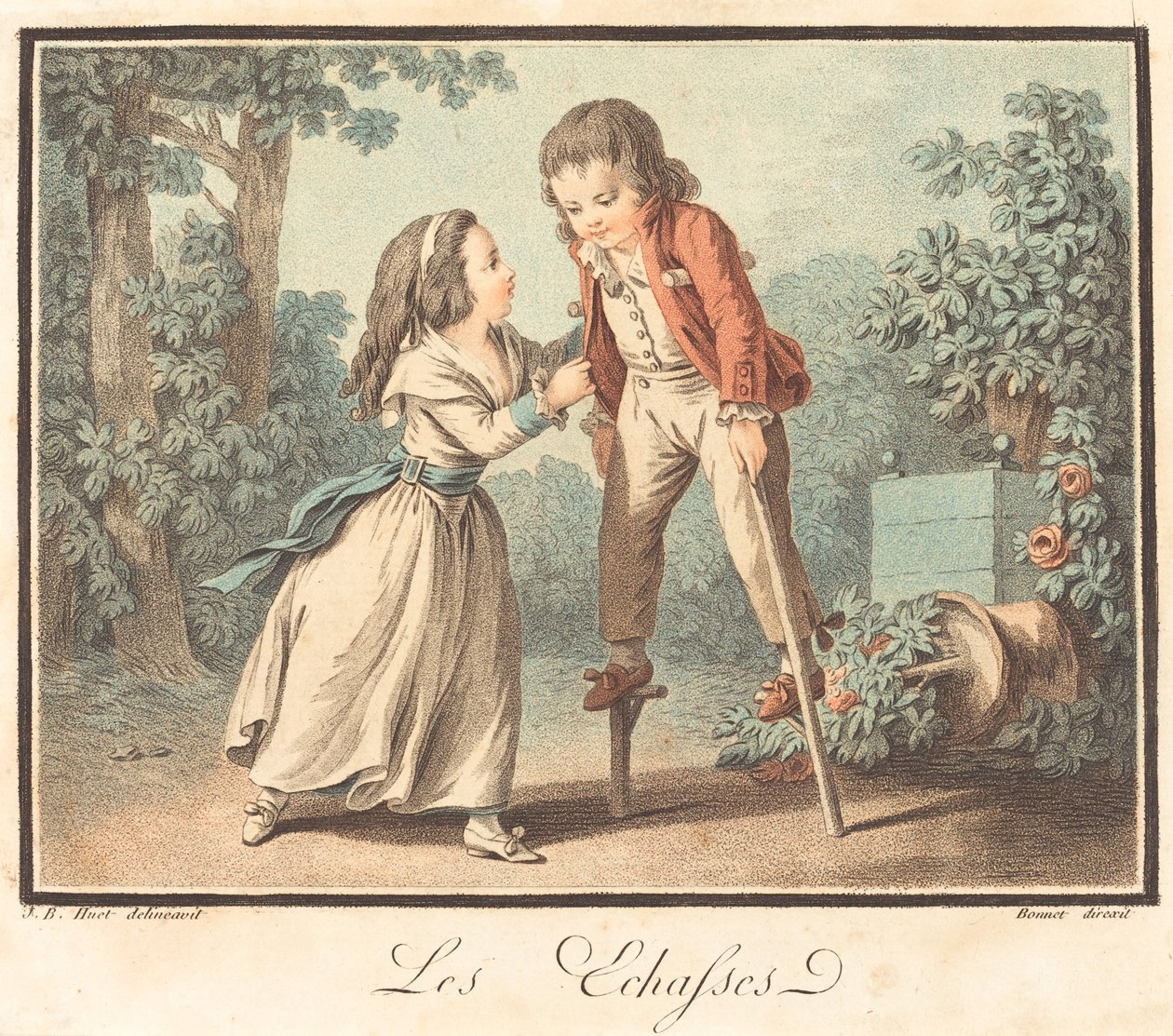 De Stelten door Louis Marin Bonnet after Jean Baptiste Hüet, I