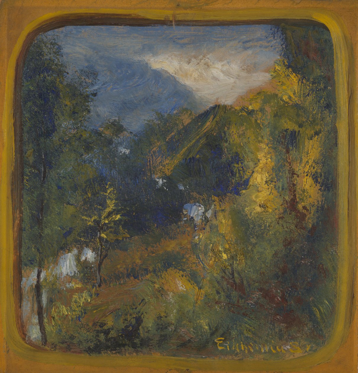 Berglandschap door Louis Michel Eilshemius