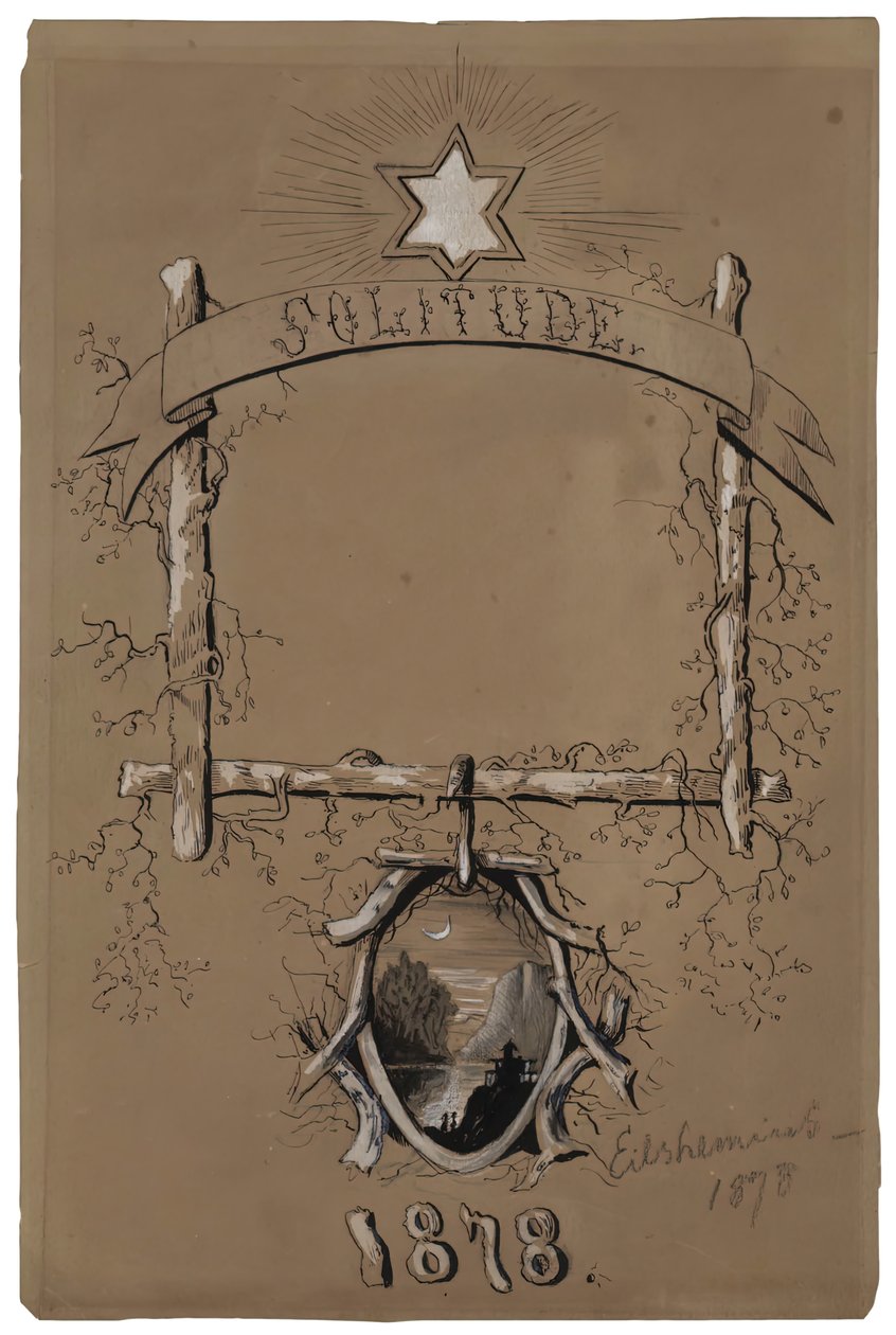 Eenzaamheid, 1878 door Louis Michel Eilshemius
