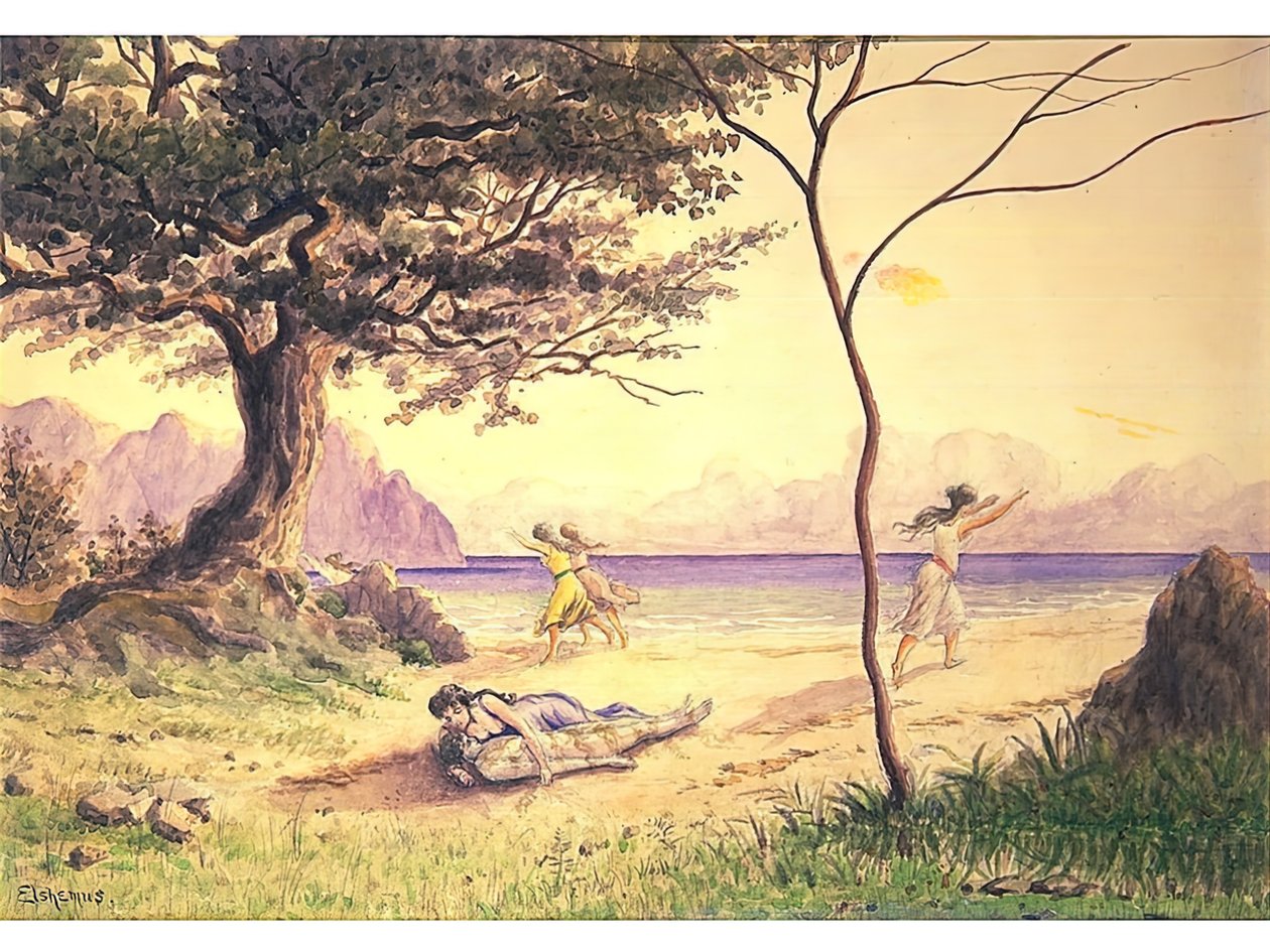 De Redding, ca. 1900 door Louis Michel Eilshemius