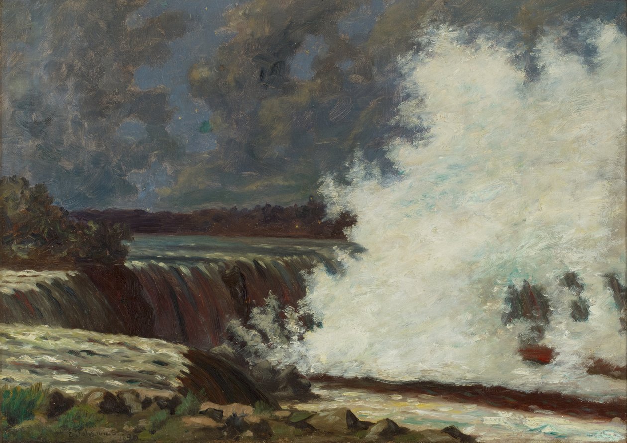 Watervallen door Louis Michel Eilshemius
