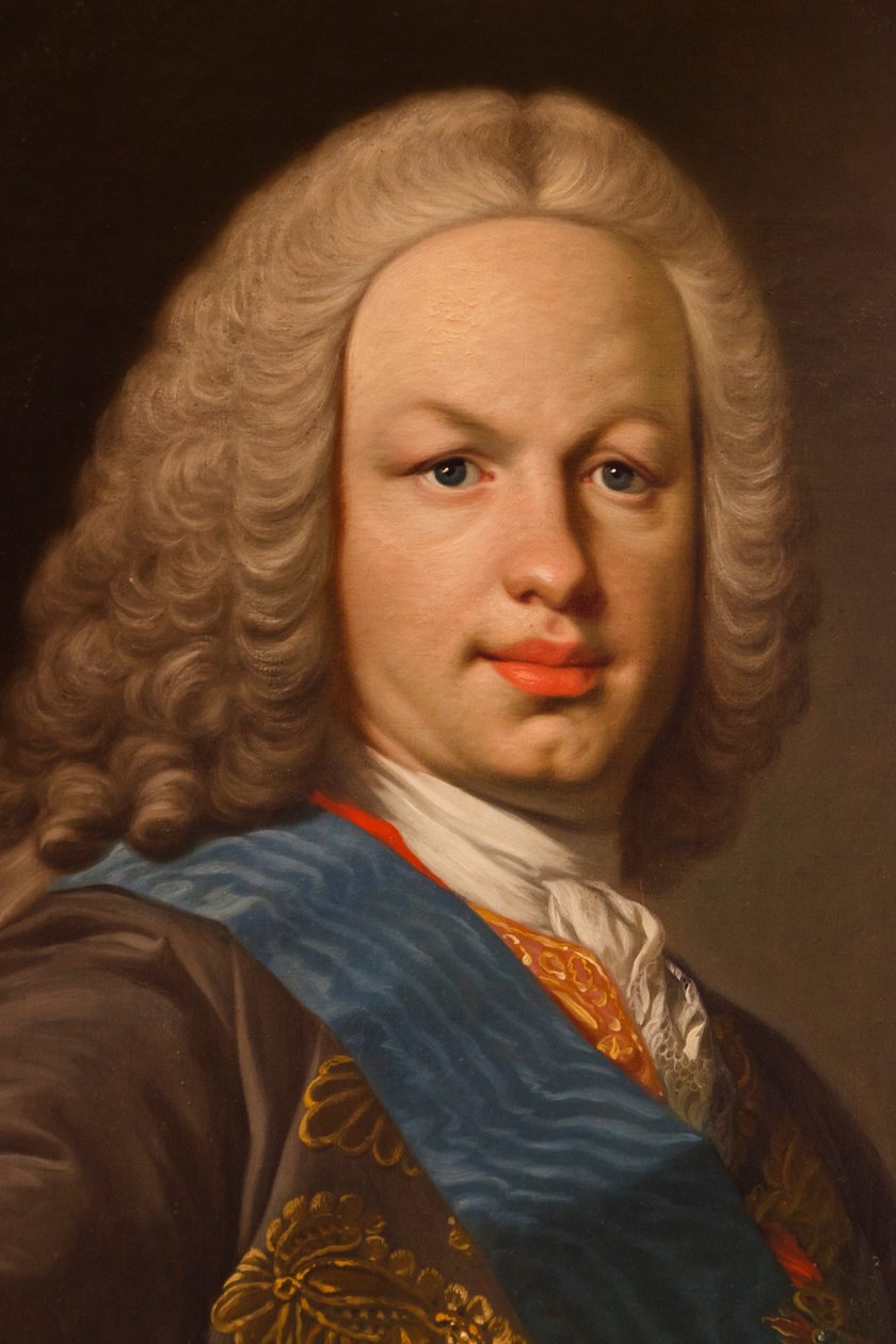 Fernando VI (detail) door Louis Michel van Loo
