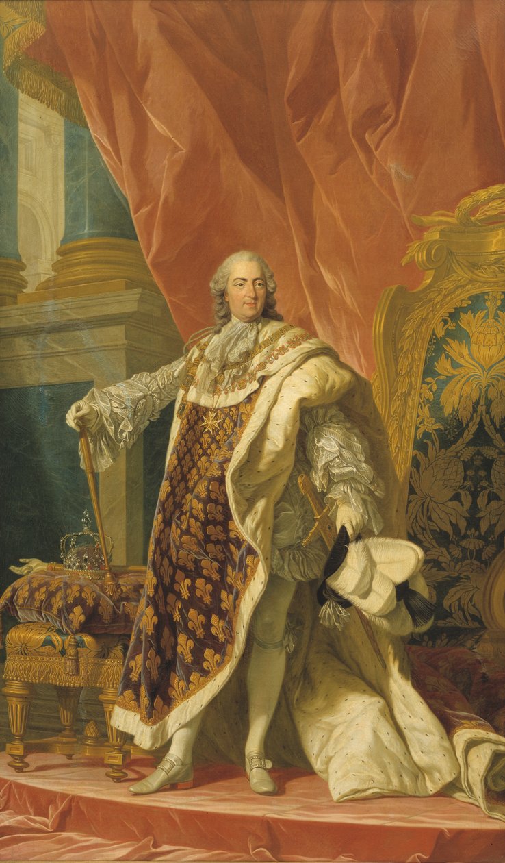 Lodewijk XV van Frankrijk (1710-1774) door Louis Michel van Loo