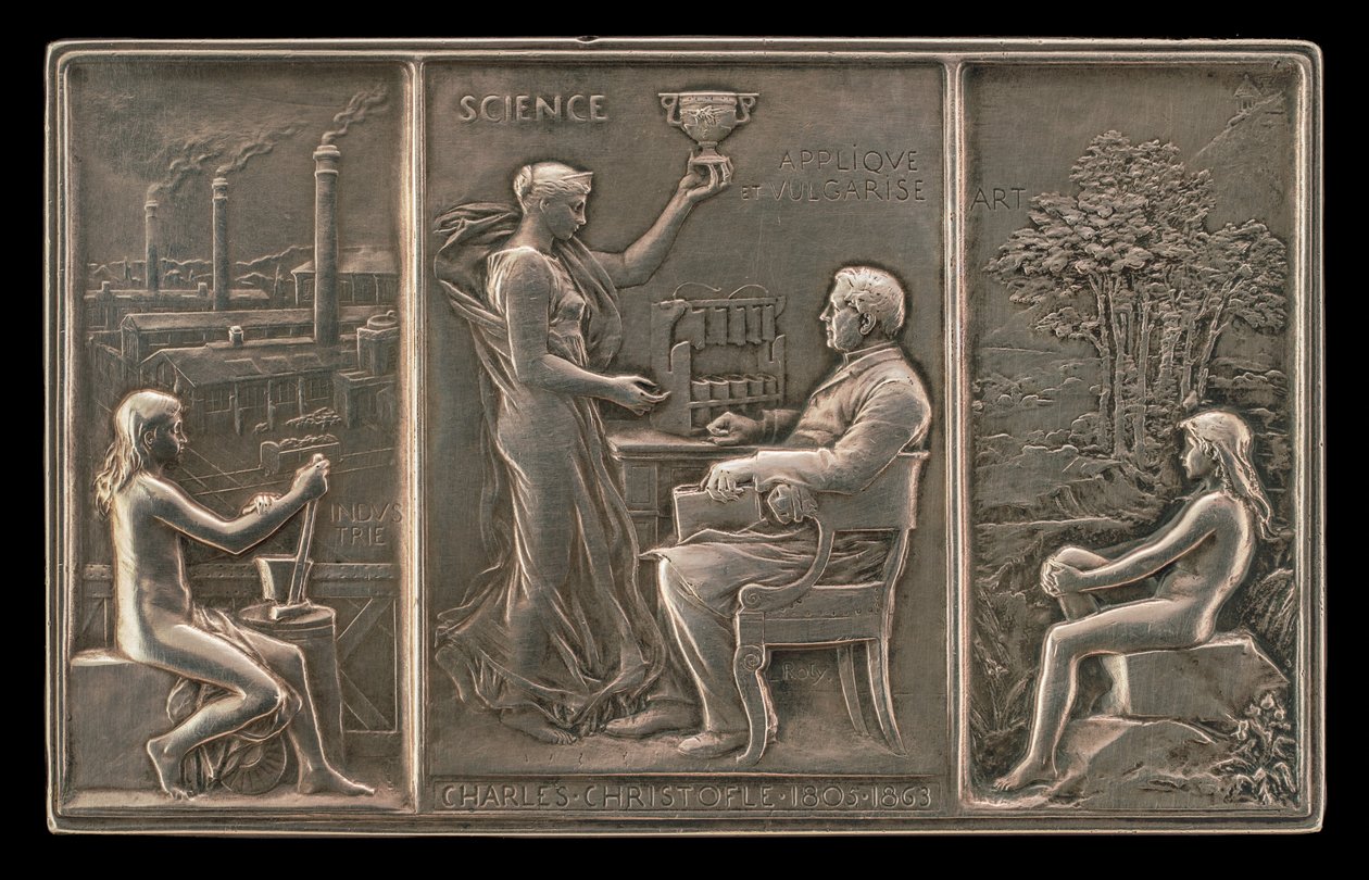 Charles Christofle, 1805-1863, Zilversmid [voorzijde] door Louis Oscar Roty