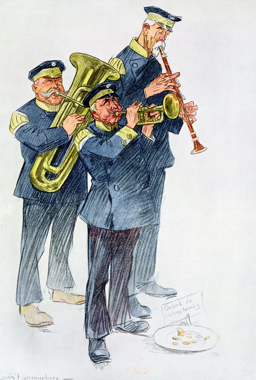 Oorlogslied, 1916 door Louis Raemaekers