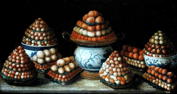 Stilleven met Aardbeien door Louis Tessier
