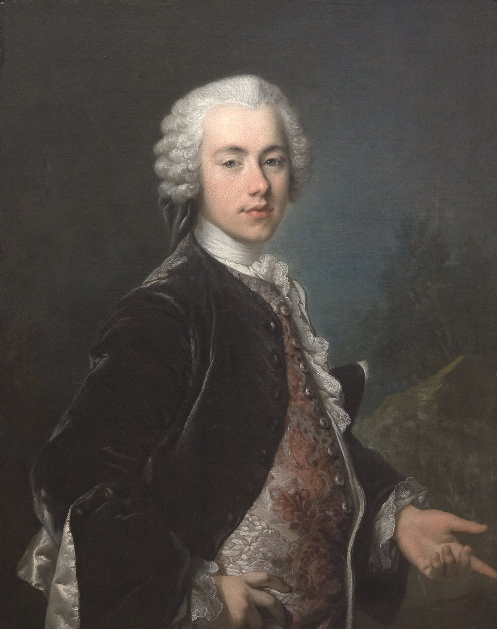 Portret van Frederik Berregaard door Louis Tocqué
