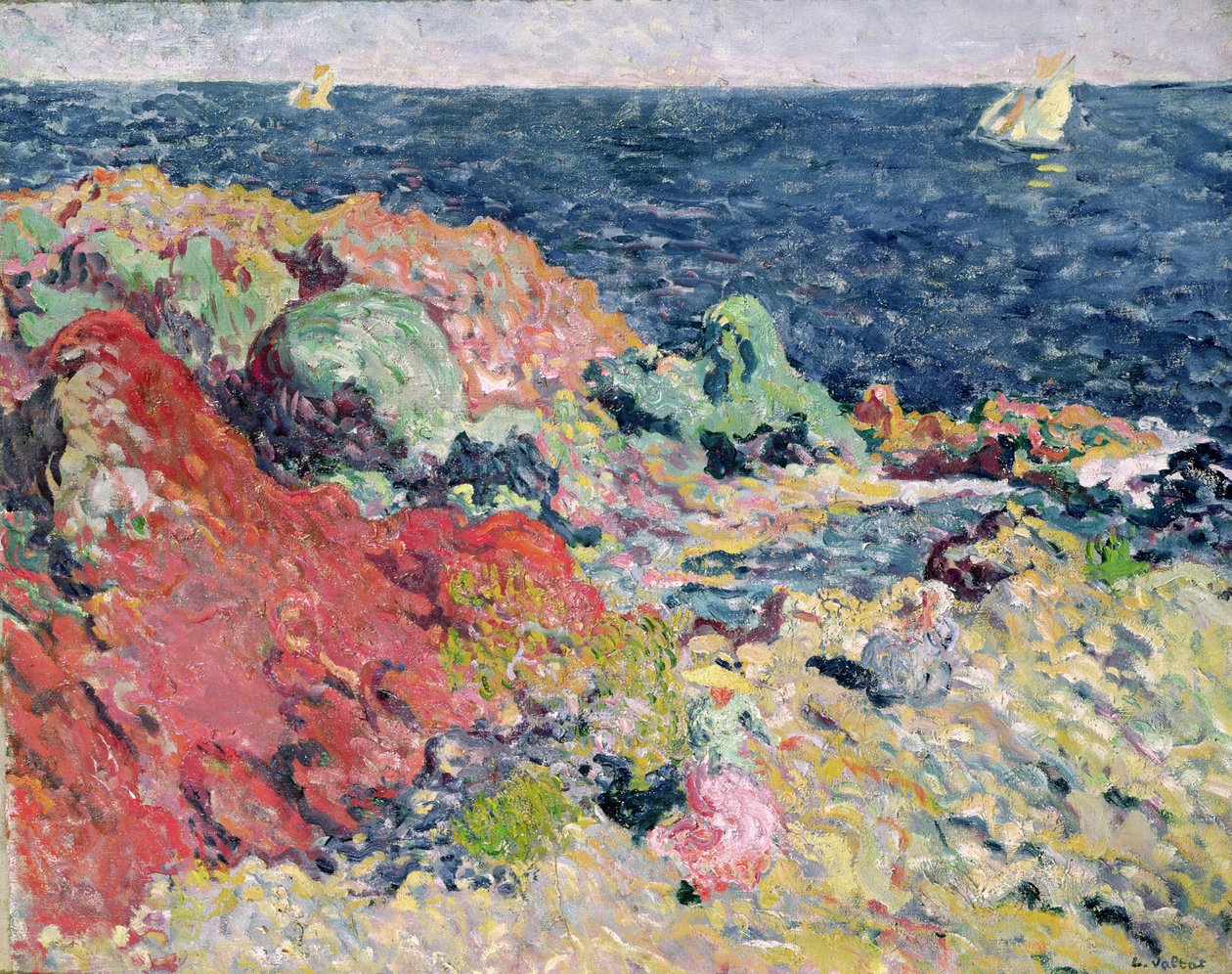 De Rode Rotsen bij Antheor door Louis Valtat