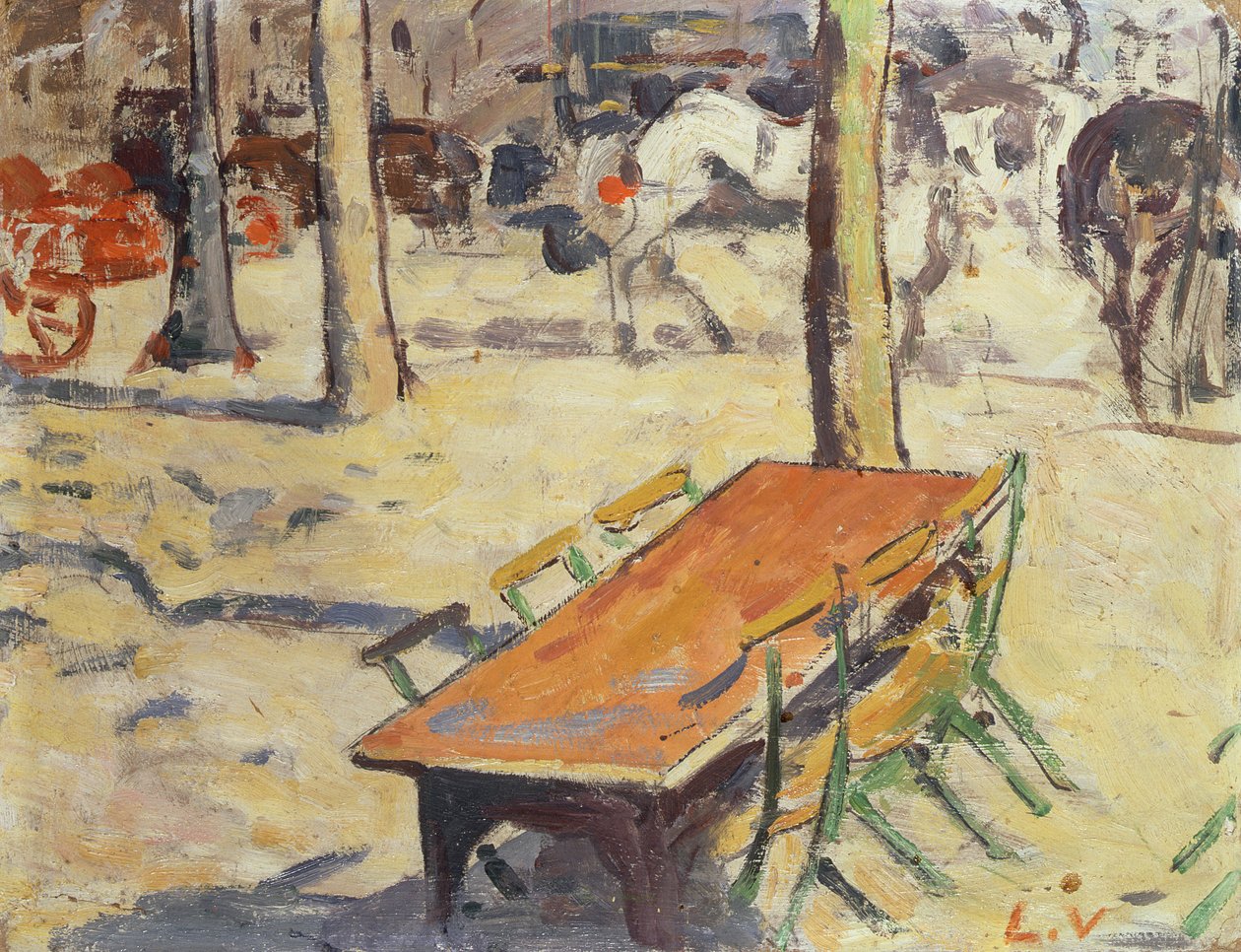 Het beschaduwde terras door Louis Valtat