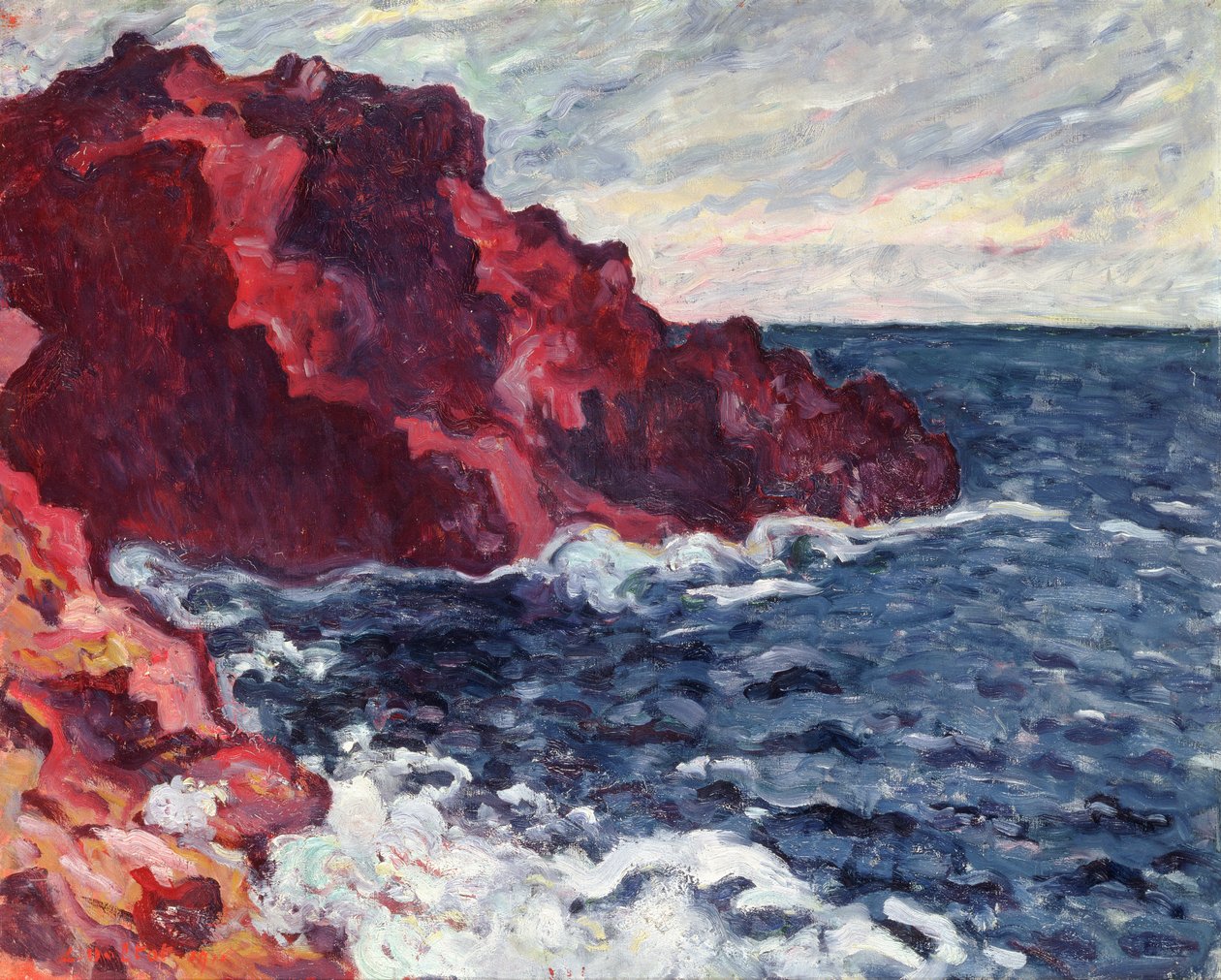 Violette kliffen door Louis Valtat
