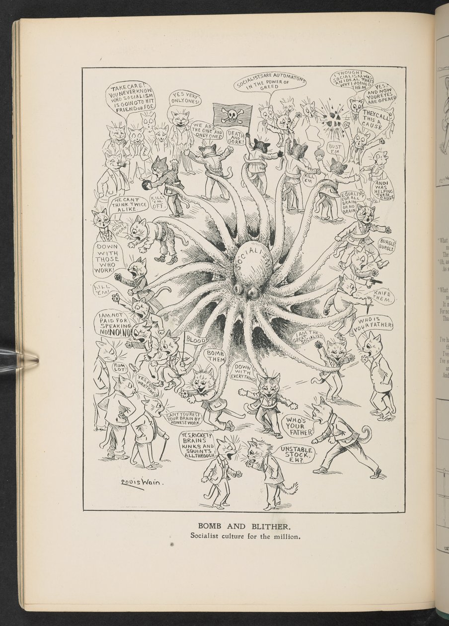 Socialisme, van p.46, Louis Wain Jaarboek door Louis Wain