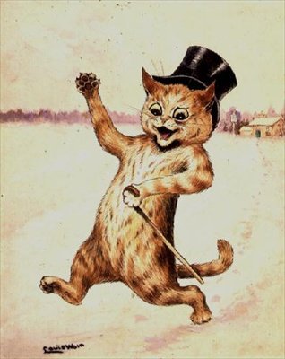 Topkat! door Louis Wain